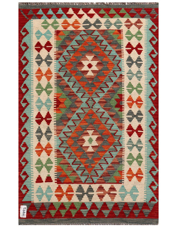 Maimana Afghanistan Kilim Rug - 120 x 79 cm