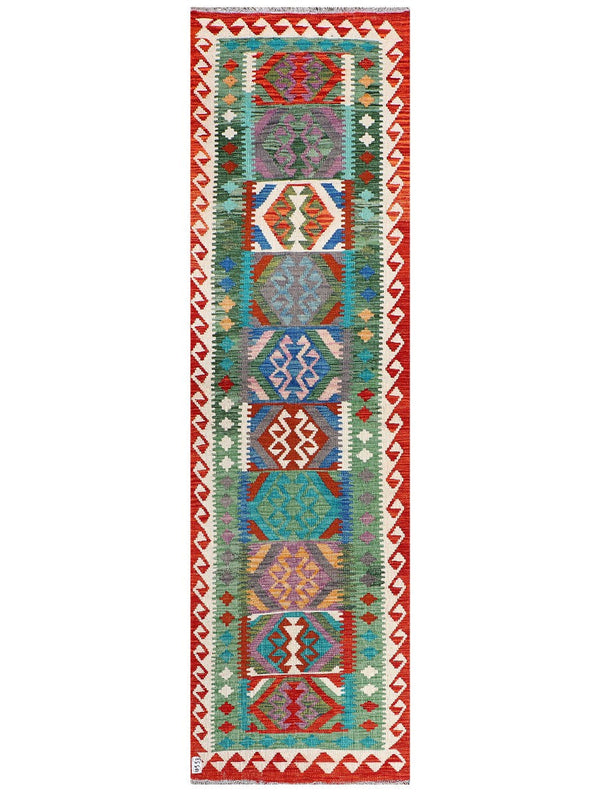 Maimana Afghanistan Kilim Runner - 279 x 80 cm