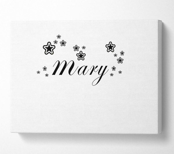  A Canvas Print of Your Name In Stars White Canvas Wall Art