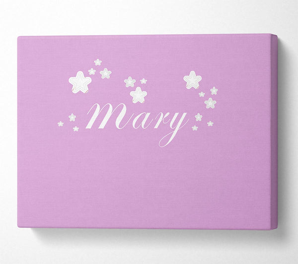  A Canvas Print of Your Name In Stars Pink Canvas Art