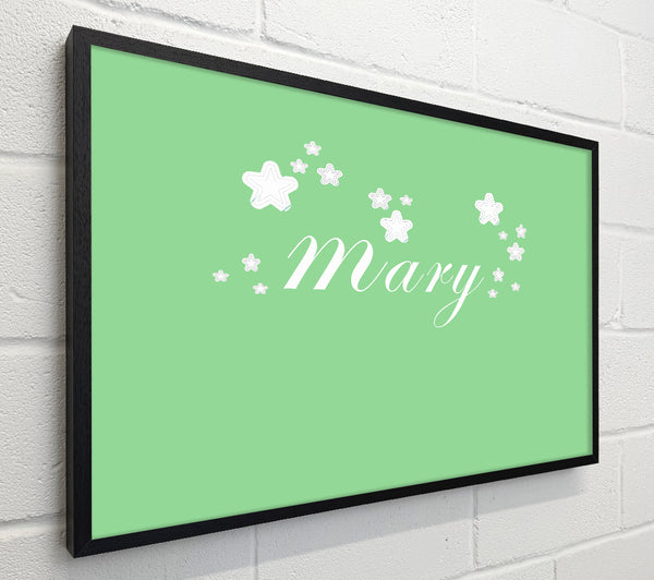 Girls Room Quote Your Name In Stars Green
