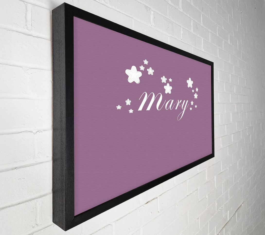  A Canvas Print of Girls Room Quote Your Name In Stars Dusty Pink Canvas Wall Art