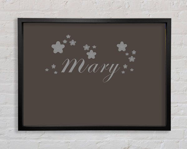 Your Name In Stars Chocolate Framed Print
