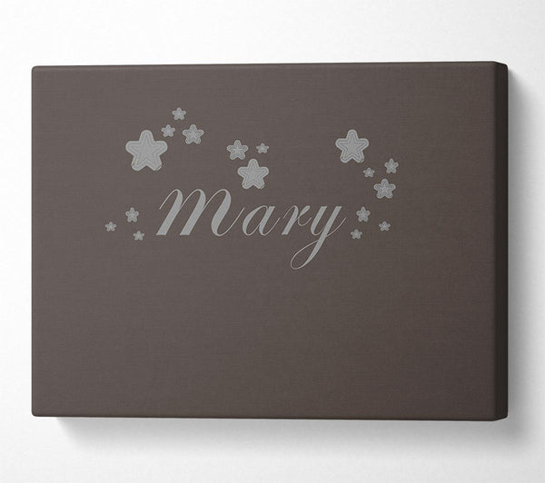  A Canvas Print of Your Name In Stars Chocolate Canvas Print