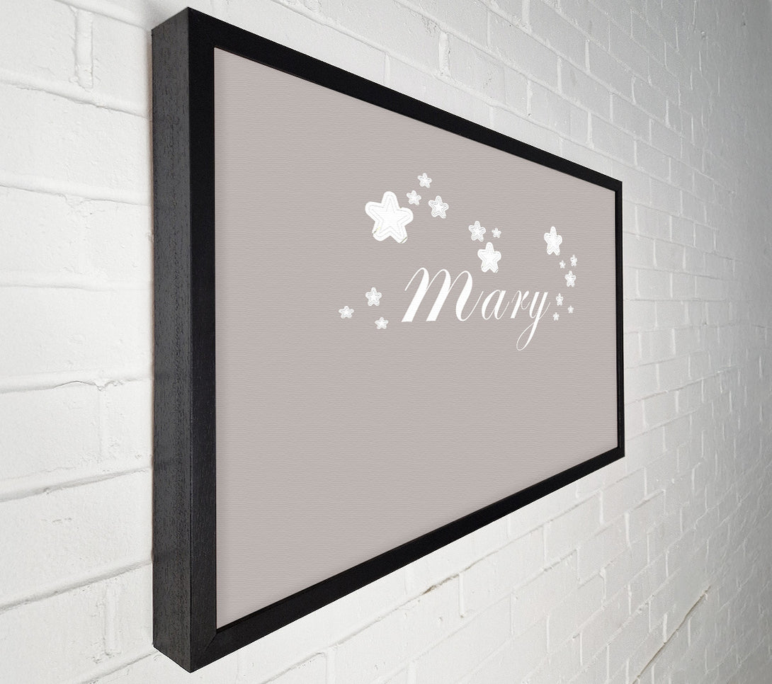  A Canvas Print of Your Name In Stars Beige Canvas Wall Art