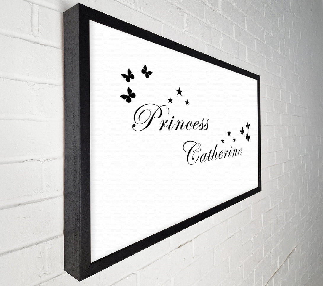  A Canvas Print of Your Own Name Princess White Canvas Print