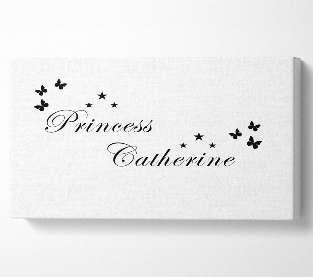  A Canvas Print of Your Own Name Princess White Canvas Print