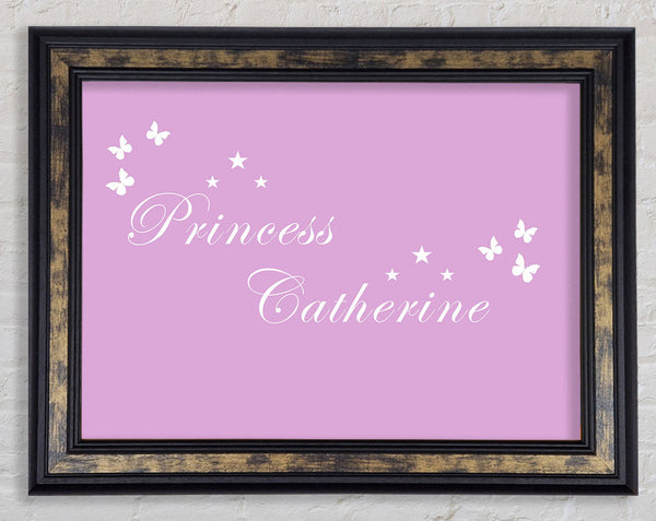 Your Own Name Princess Pink Framed Print