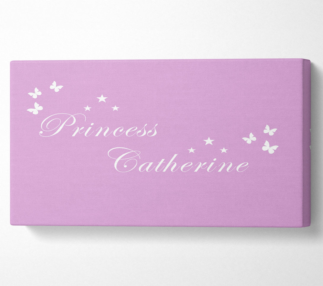  A Canvas Print of Your Own Name Princess Pink Canvas Print