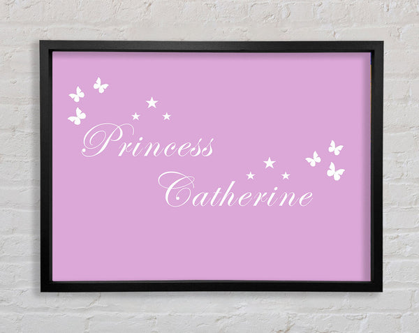 Your Own Name Princess Pink Framed Print