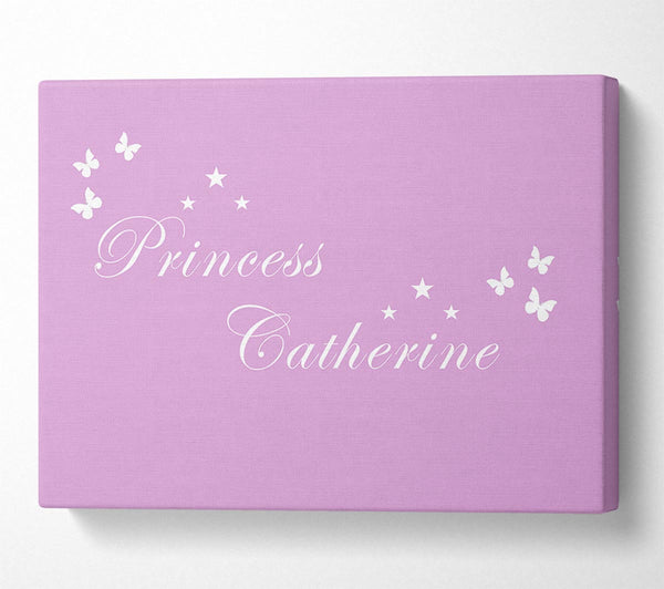  A Canvas Print of Your Own Name Princess Pink Canvas Print