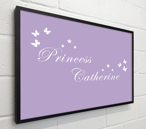 Girls Room Quote Your Own Name Princess Lilac