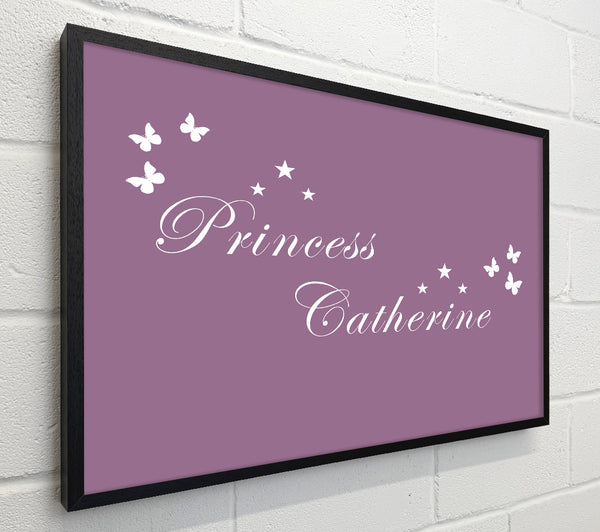 Girls Room Quote Your Own Name Princess Dusty Pink
