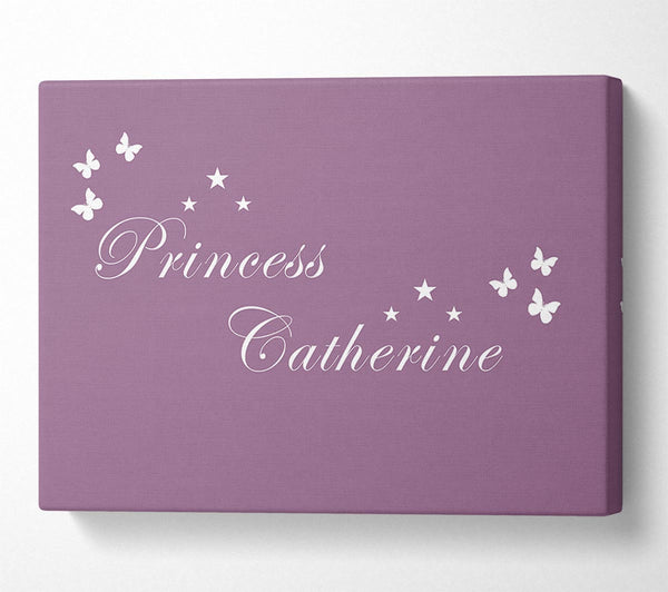 A Canvas Print of Girls Room Quote Your Own Name Princess Dusty Pink Canvas Art