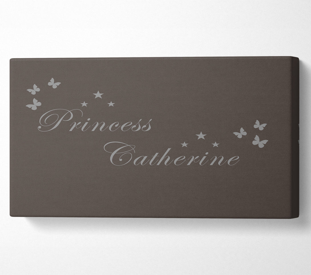  A Canvas Print of Your Own Name Princess Chocolate Canvas Print