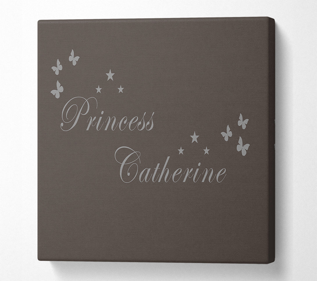  A Canvas Print of Your Own Name Princess Chocolate Canvas Print