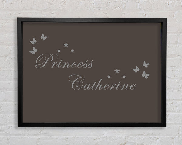 Your Own Name Princess Chocolate Framed Print