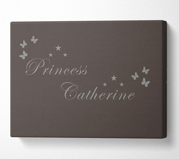  A Canvas Print of Your Own Name Princess Chocolate Canvas Print