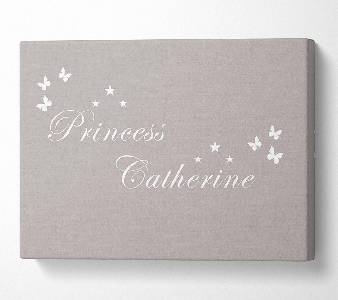  A Canvas Print of Your Own Name Princess Beige Canvas Art