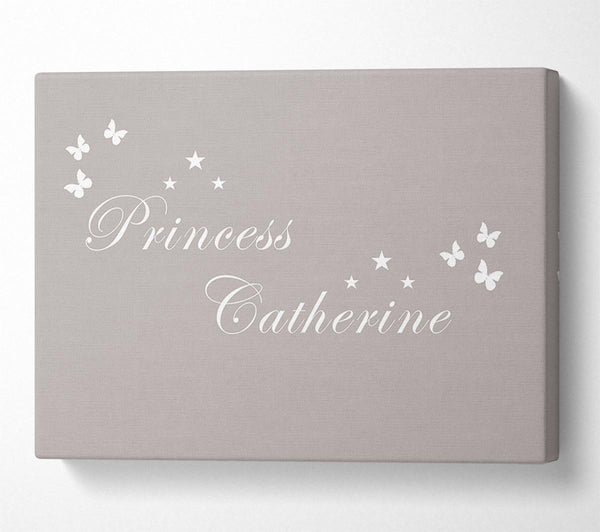  A Canvas Print of Your Own Name Princess Beige Canvas Art