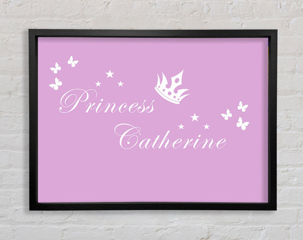 Your Own Name Princess 2 Pink Framed Print