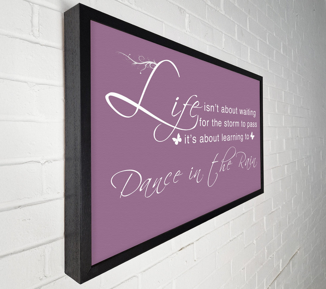  A Canvas Print of Life Isnt About Waiting Dusty Pink Canvas Wall Art
