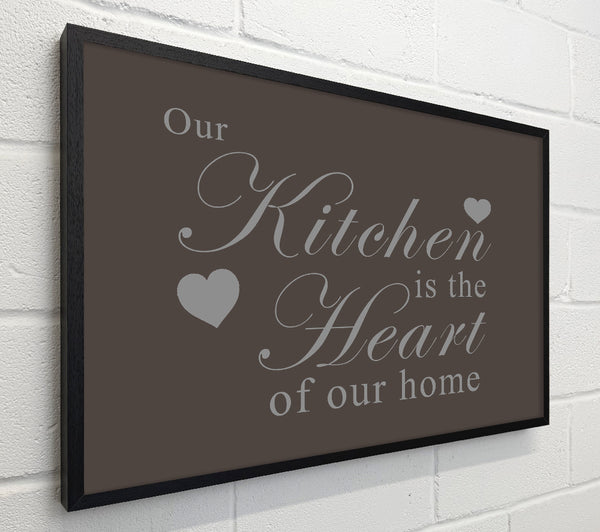 Kitchen Quote Our Kitchen Is The Heart Chocolate