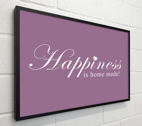 Home Quote Happiness Is Home Made Dusty Pink