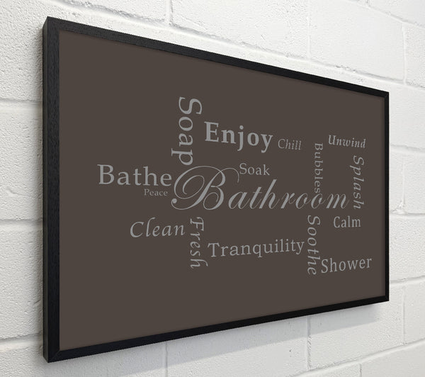 Bathroom Quote Bathroom Tranquility Chocolate