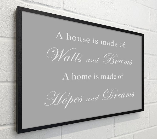 Home Quote Walls n Beams Hopes n Dreams Grey White