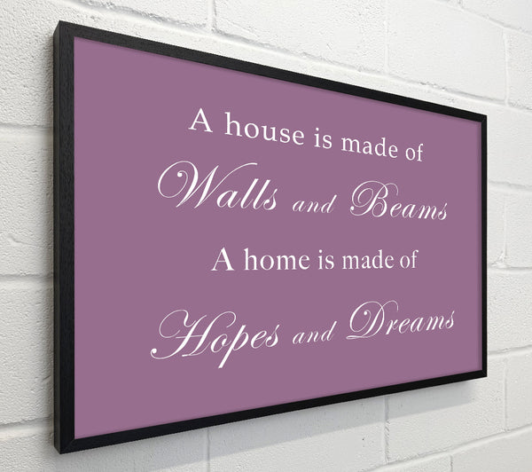 Home Quote Walls n Beams Hopes n Dreams Dusty Pink