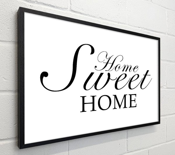 Home Quote Home Sweet Home White