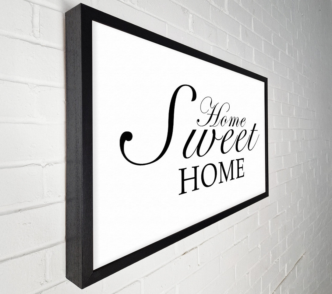  A Canvas Print of Home Quote Home Sweet Home White Canvas Art