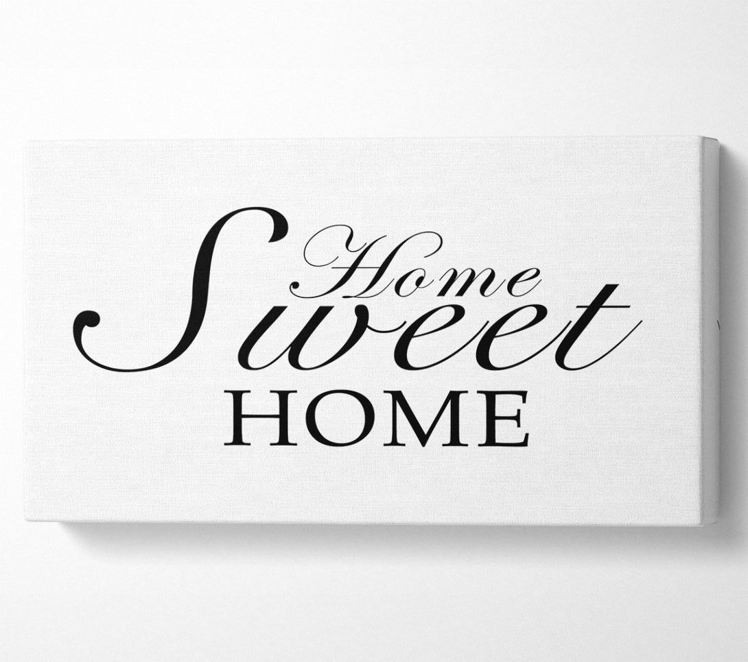  A Canvas Print of Home Quote Home Sweet Home White Canvas Art