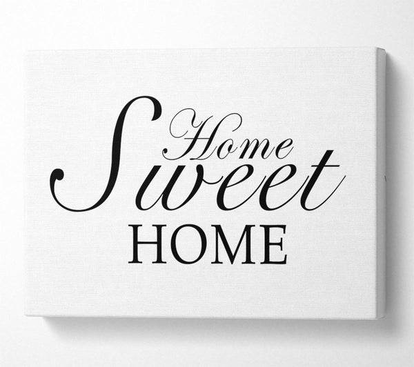  A Canvas Print of Home Quote Home Sweet Home White Canvas Art