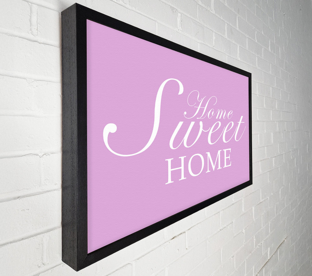  A Canvas Print of Home Quote Home Sweet Home Pink Canvas Print