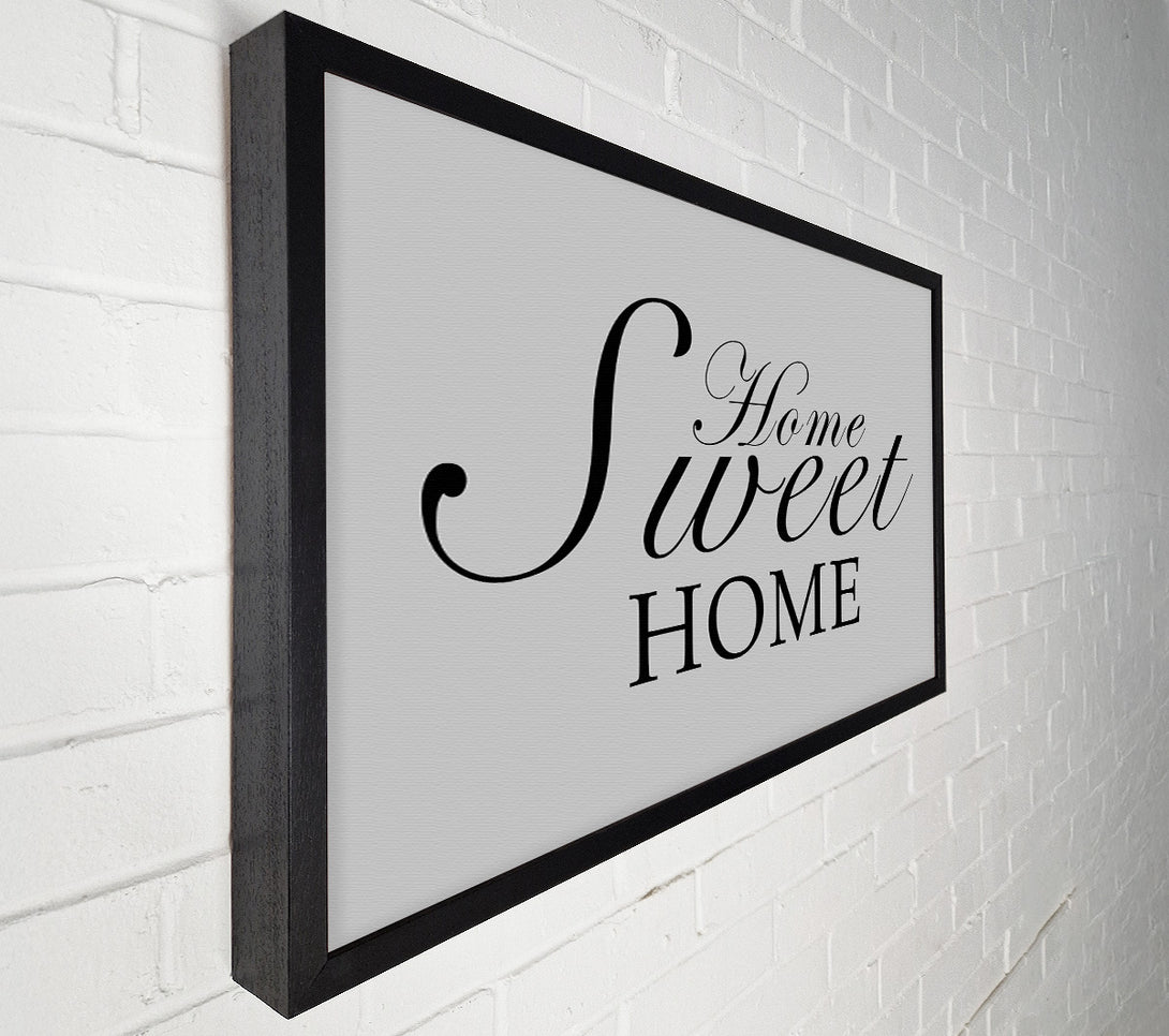  A Canvas Print of Home Quote Home Sweet Home Grey Canvas Wall Art