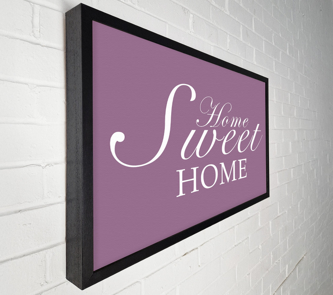  A Canvas Print of Family Quote Home Sweet Home Dusty Pink Canvas Print
