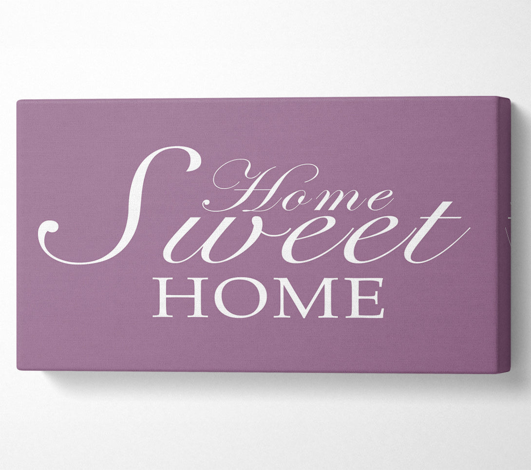  A Canvas Print of Family Quote Home Sweet Home Dusty Pink Canvas Print