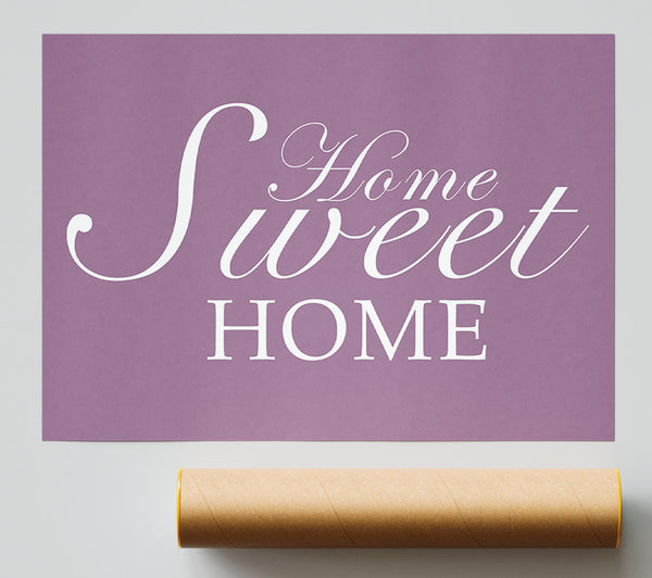 Family Quote Home Sweet Home Dusty Pink Giclee Print