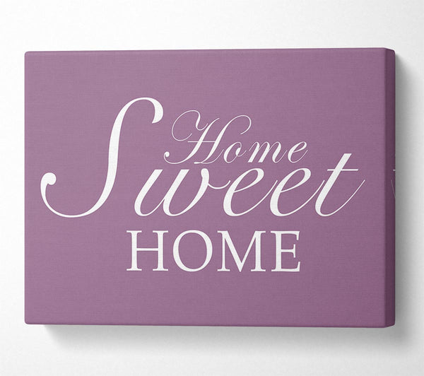  A Canvas Print of Family Quote Home Sweet Home Dusty Pink Canvas Print