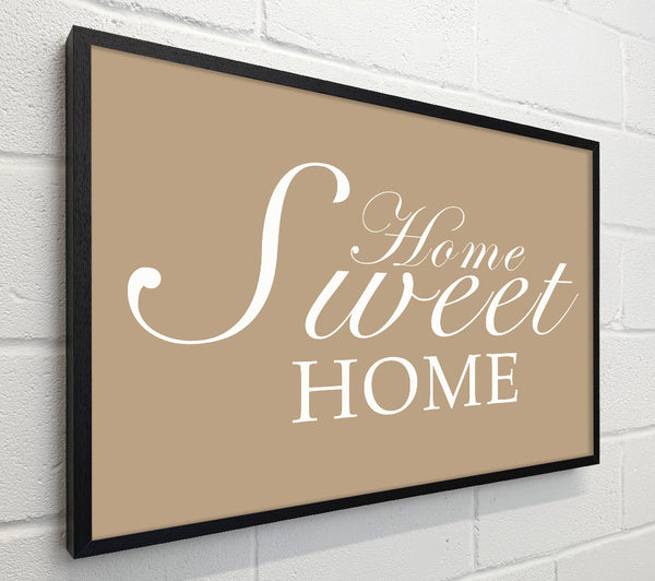 Home Quote Home Sweet Home Beige