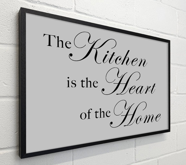 Kitchen Quote The Kitchen Is The Heart Of The Home Grey