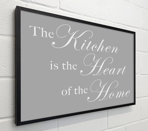 Kitchen Quote The Kitchen Is The Heart Of The Home Grey White