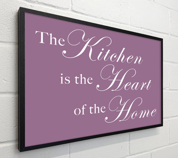 Kitchen Quote The Kitchen Is The Heart Of The Home Dusty Pink