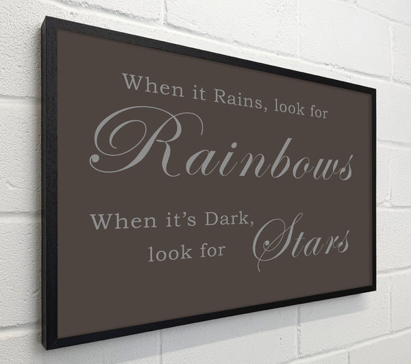 When It Rains Look For Rainbows Chocolate