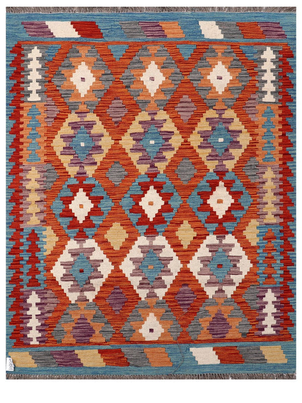 Maimana Afghanistan Kilim Rug - 195 x152 cm