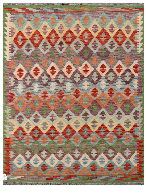 Maimana Afghanistan Kilim Rug - 193 x149 cm
