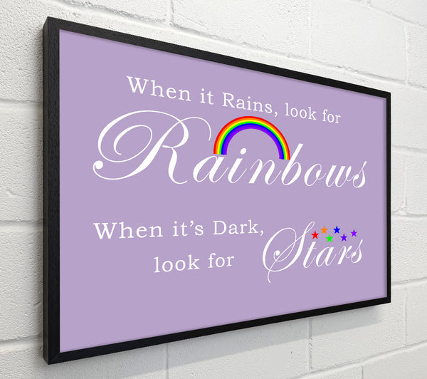 When It Rains Look For Rainbows 2 Lilac