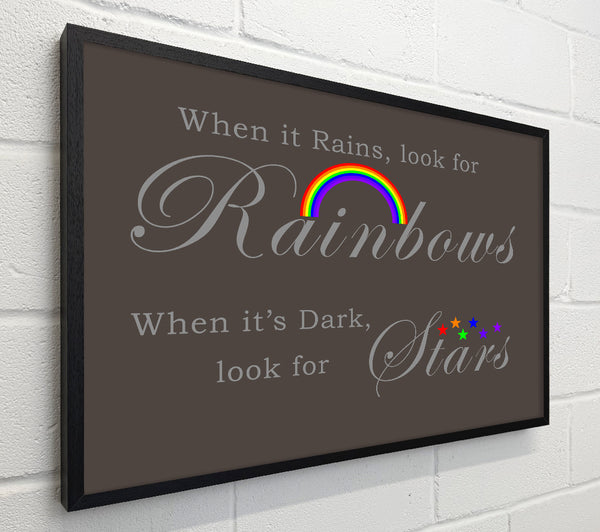 When It Rains Look For Rainbows 2 Chocolate
